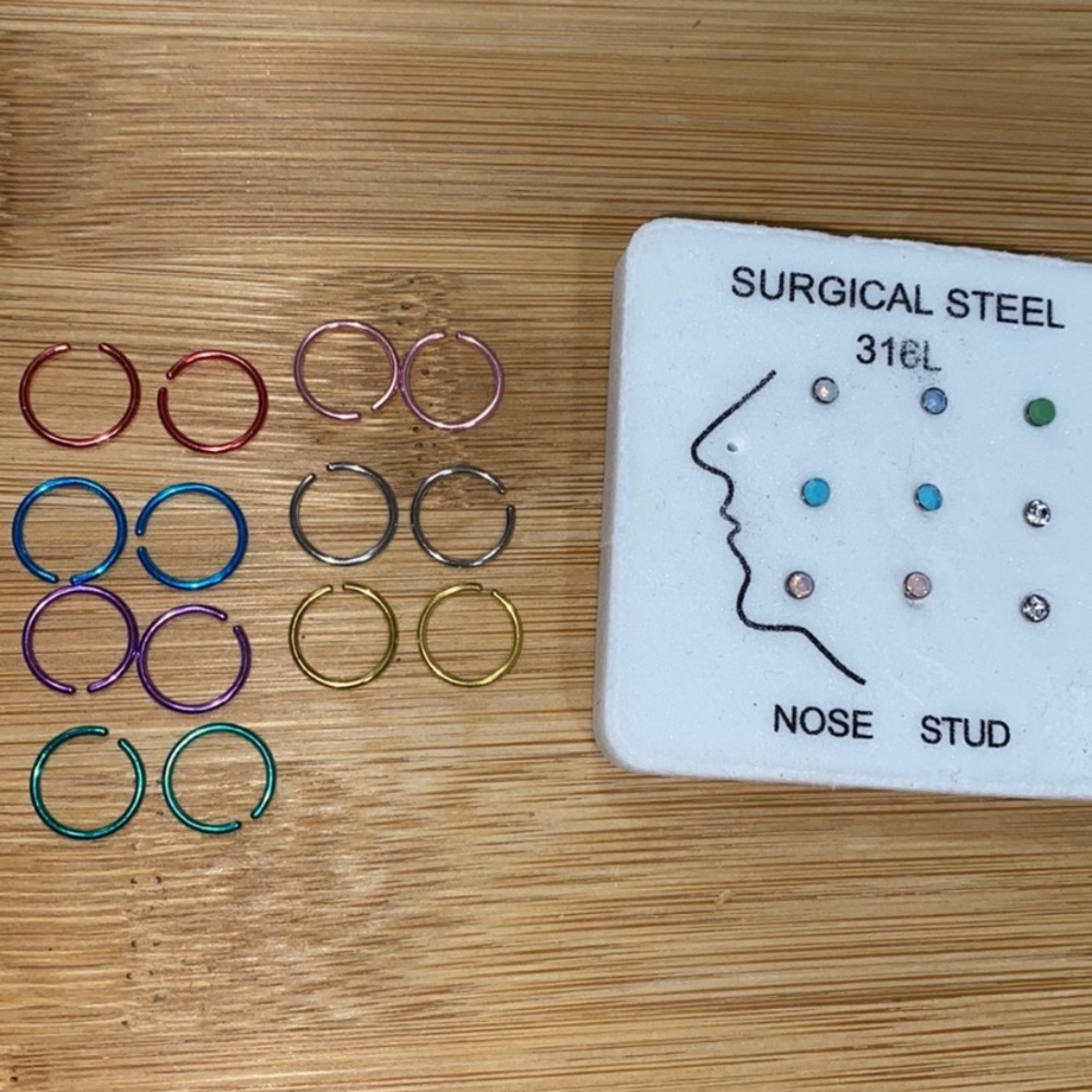 NWT Nose Rings and studs